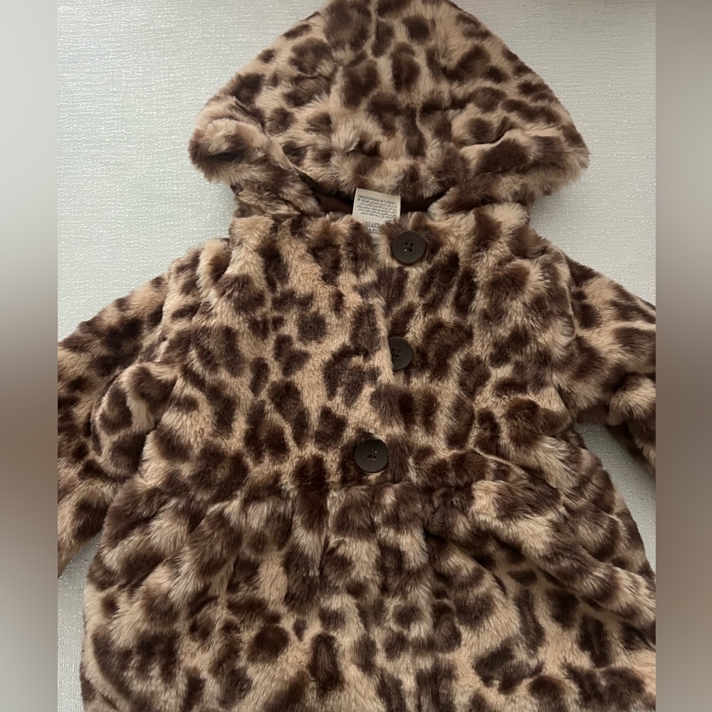 0-3M First Impressions Leopard Jacket. Button Closure. Like New Quality.